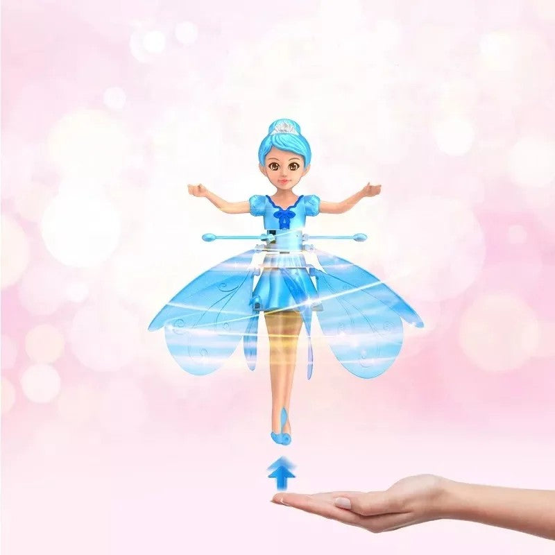 Boxed magical flying drone toy for kids, highlighting gesture control and LED lights, ideal children's gift