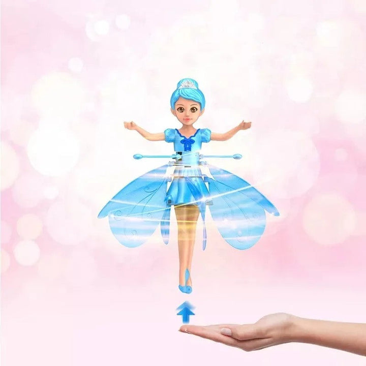 Boxed magical flying drone toy for kids, highlighting gesture control and LED lights, ideal children's gift