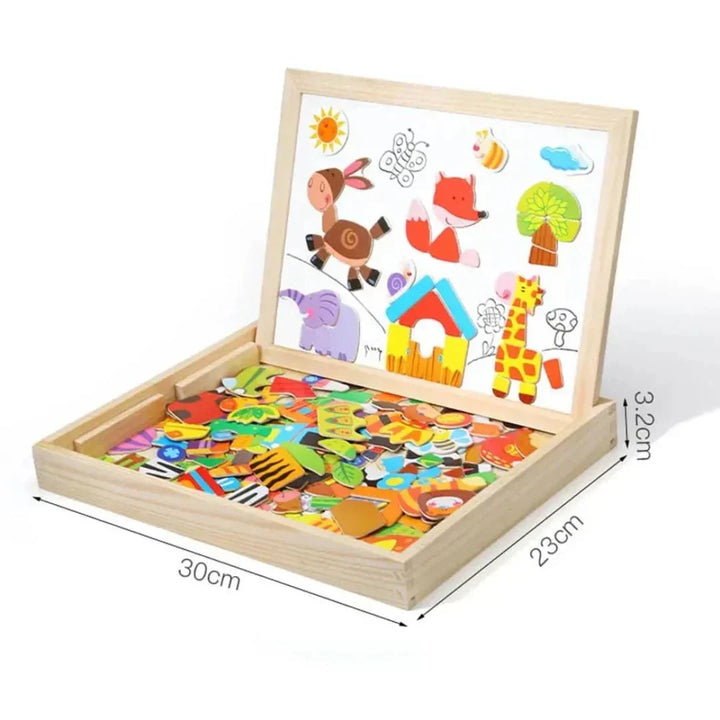 MiniArt Studio magnetic double-sided drawing board, a fun learning toy for kids.