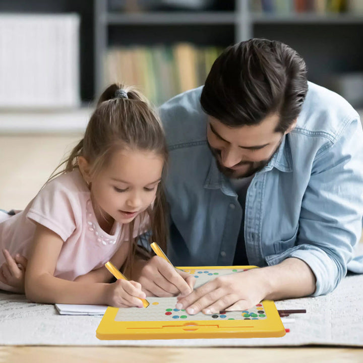 Colorful MiniMaster magnetic drawing board for kids. An engaging learning game for toddlers & creative play.