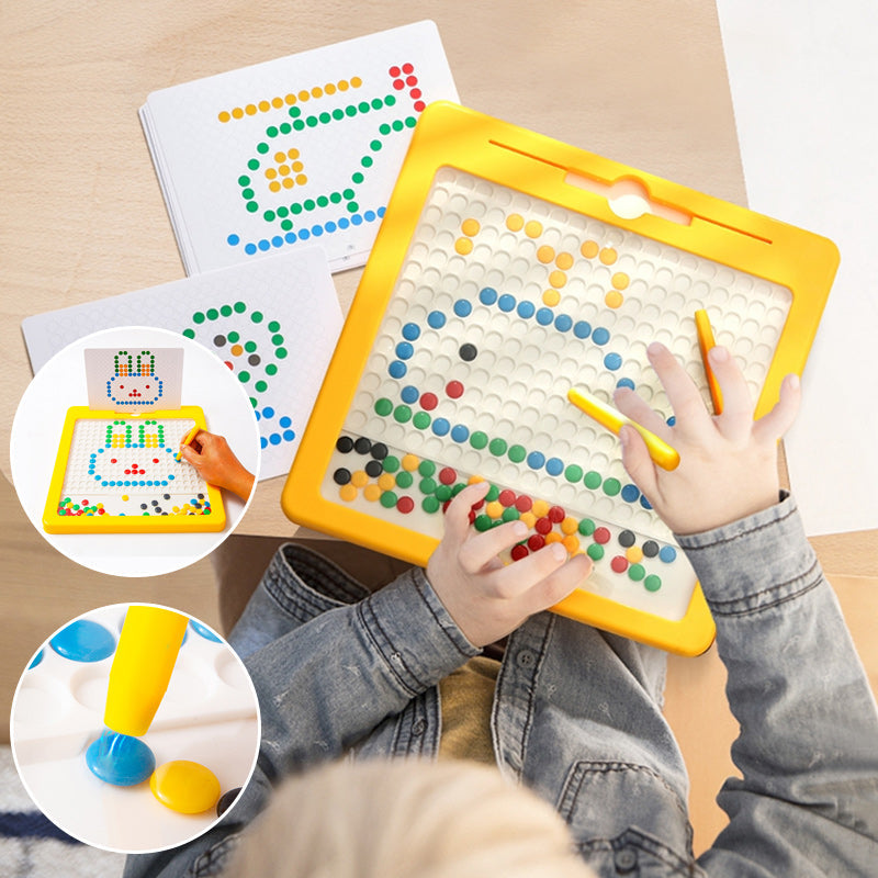 Educational MiniMaster magnetic drawing board for preschoolers. A fun travel toy encouraging creative expression.
