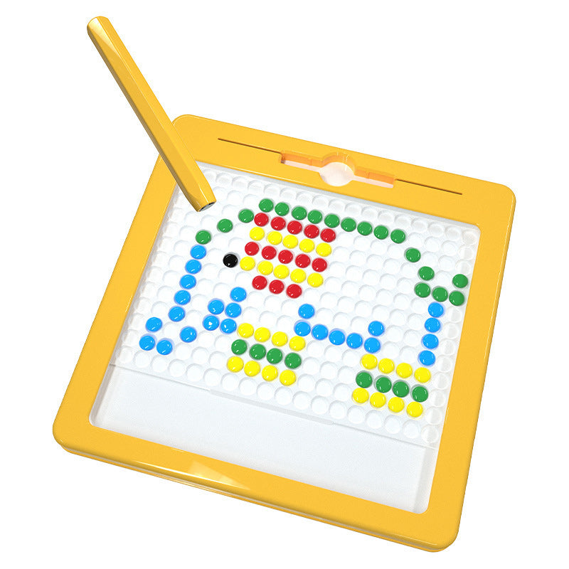 Kids' MiniMaster magnetic board, a portable drawing pad for toddlers. Enhances fine motor skills & imaginative play.