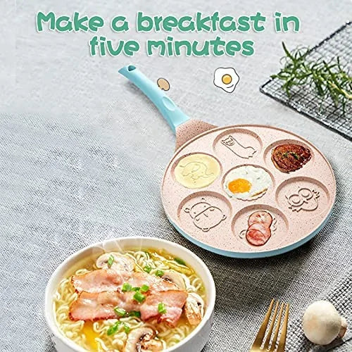 Fun animal pancake pan for kids. Non-stick surface ensures easy cooking & quick cleanup. Perfect for breakfast.