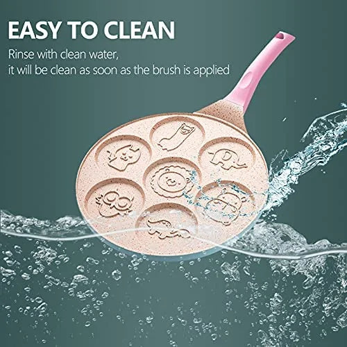 Cook cute animal pancakes with this non-stick, easy clean kids' pancake pan. Ideal kitchen gadget for breakfast.