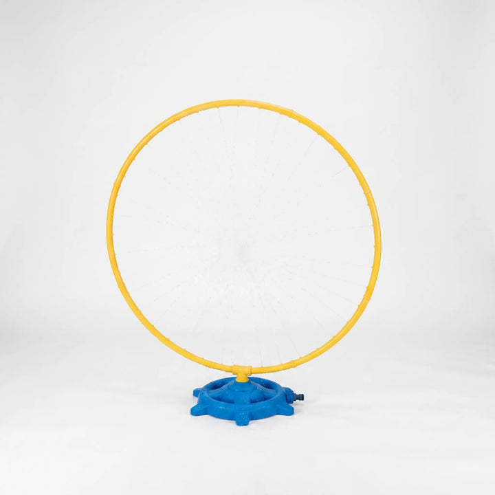 Exciting rotating water sprinkler toy for kids, bringing cool outdoor summer fun and garden playtime.