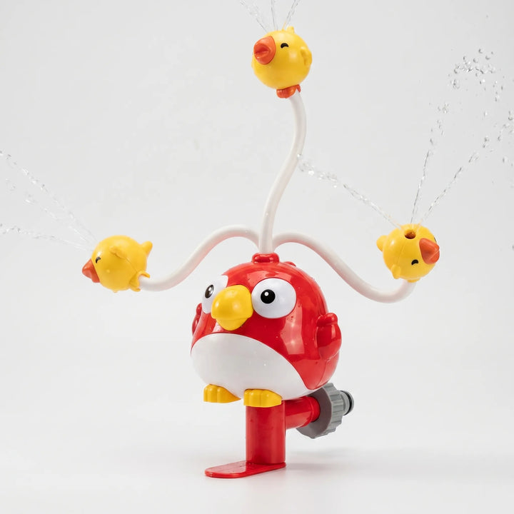 Durable kids' outdoor spinning water sprinkler toy, great for cooling off & fun water play in the backyard.