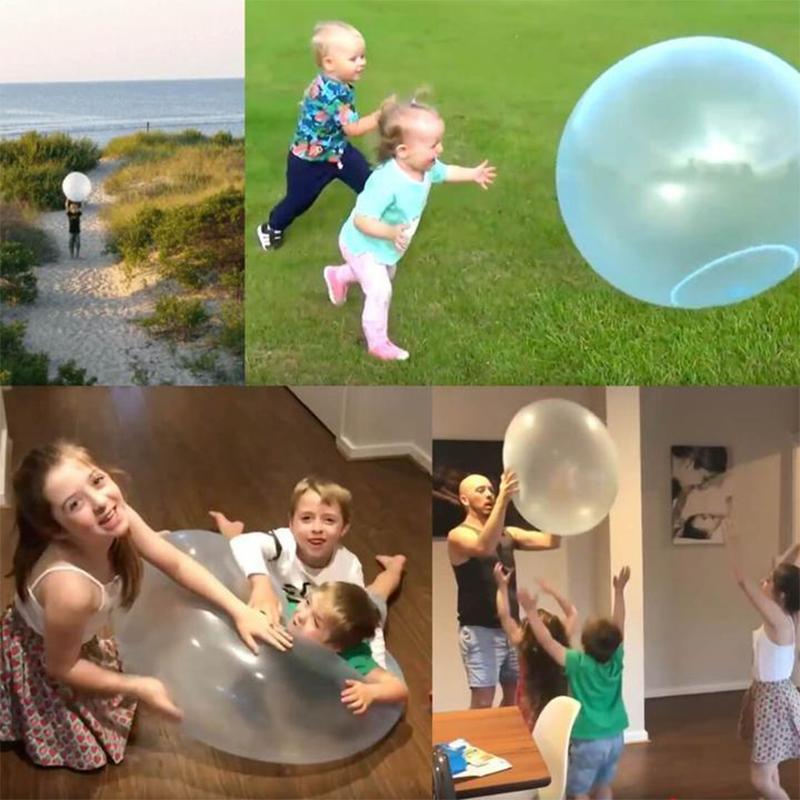 Giant inflatable bubble ball, a safe & durable outdoor toy for endless kids' summer play.
