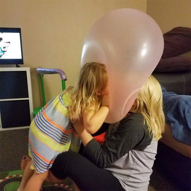 Reusable inflatable bubble ball, a giant tear-resistant outdoor toy for kids' summer fun.