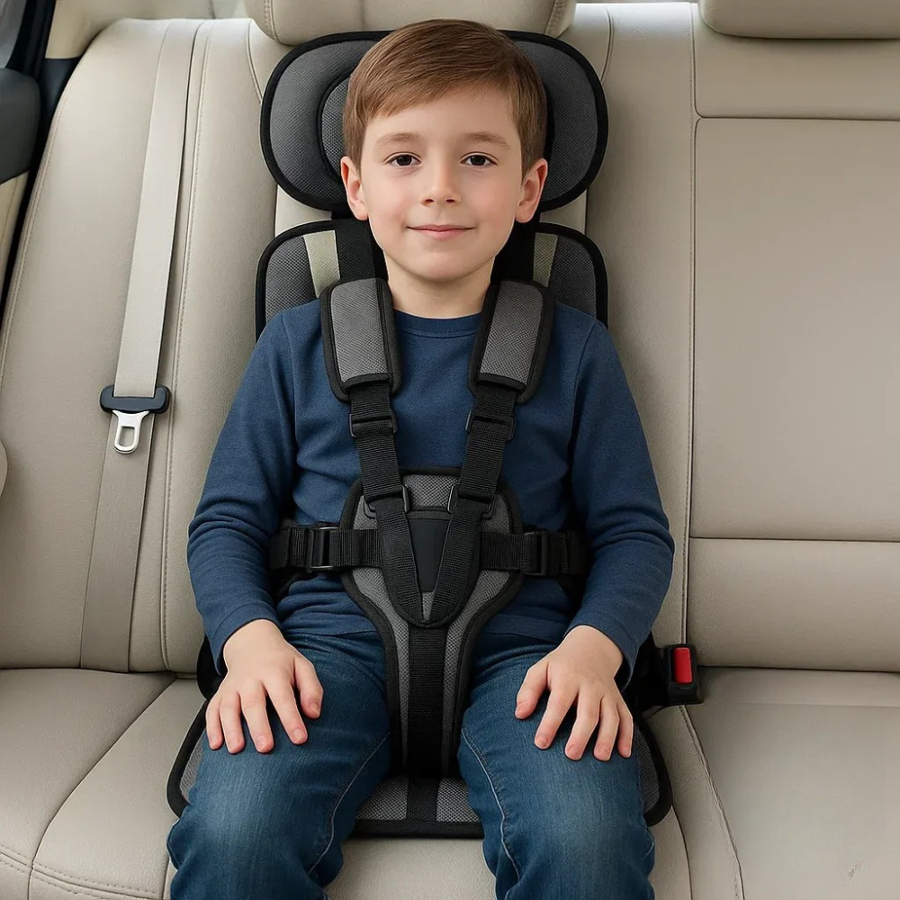 Kids' portable car seat harness for safe travel. Lightweight & secure child restraint, perfect for road trips.