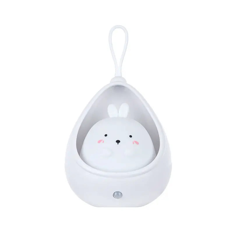 Interactive animal night light, rechargeable PurrLight with motion sensor, a fun children's lamp.