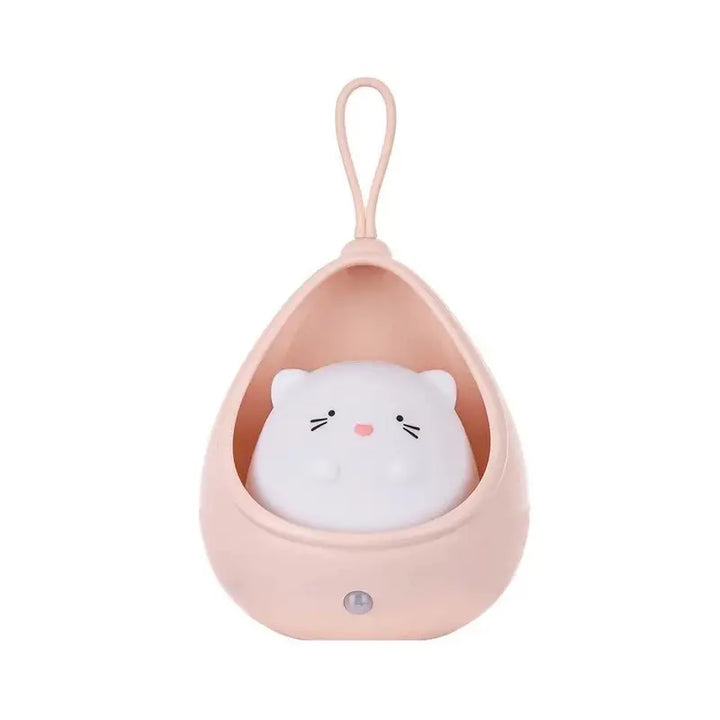 Rechargeable LED night light, motion sensor, cute animal design for nursery & kids' room.