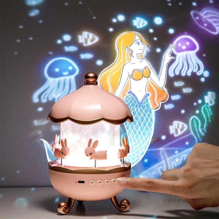Front view of the Kids' Rest & Dream Projector, a compact sleep aid with multiple soothing light modes.