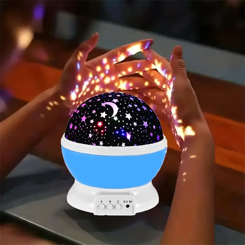 Magical star projector night lamp, an ideal children's gift. Transforms bedrooms into a galaxy light display.