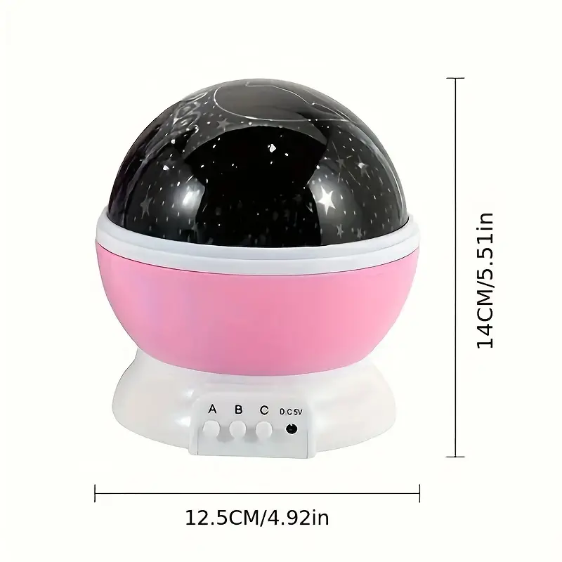 Children's music projector night lamp, displaying a starry galaxy light. Great for kids' room sleep aid.