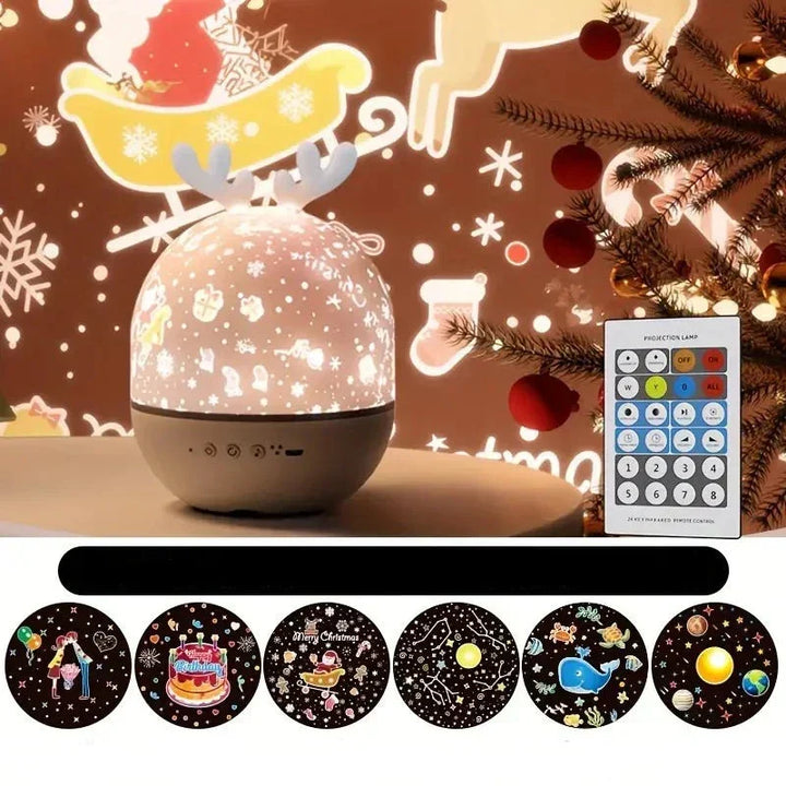 Dual-mode kids' night light & star projector, soothing light for children's peaceful sleep & room decor.