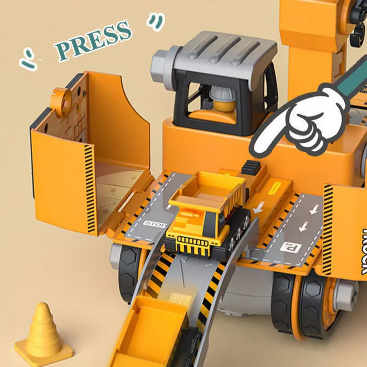 Durable ABS plastic kids' ultimate construction building playset, designed for hours of engaging educational fun.