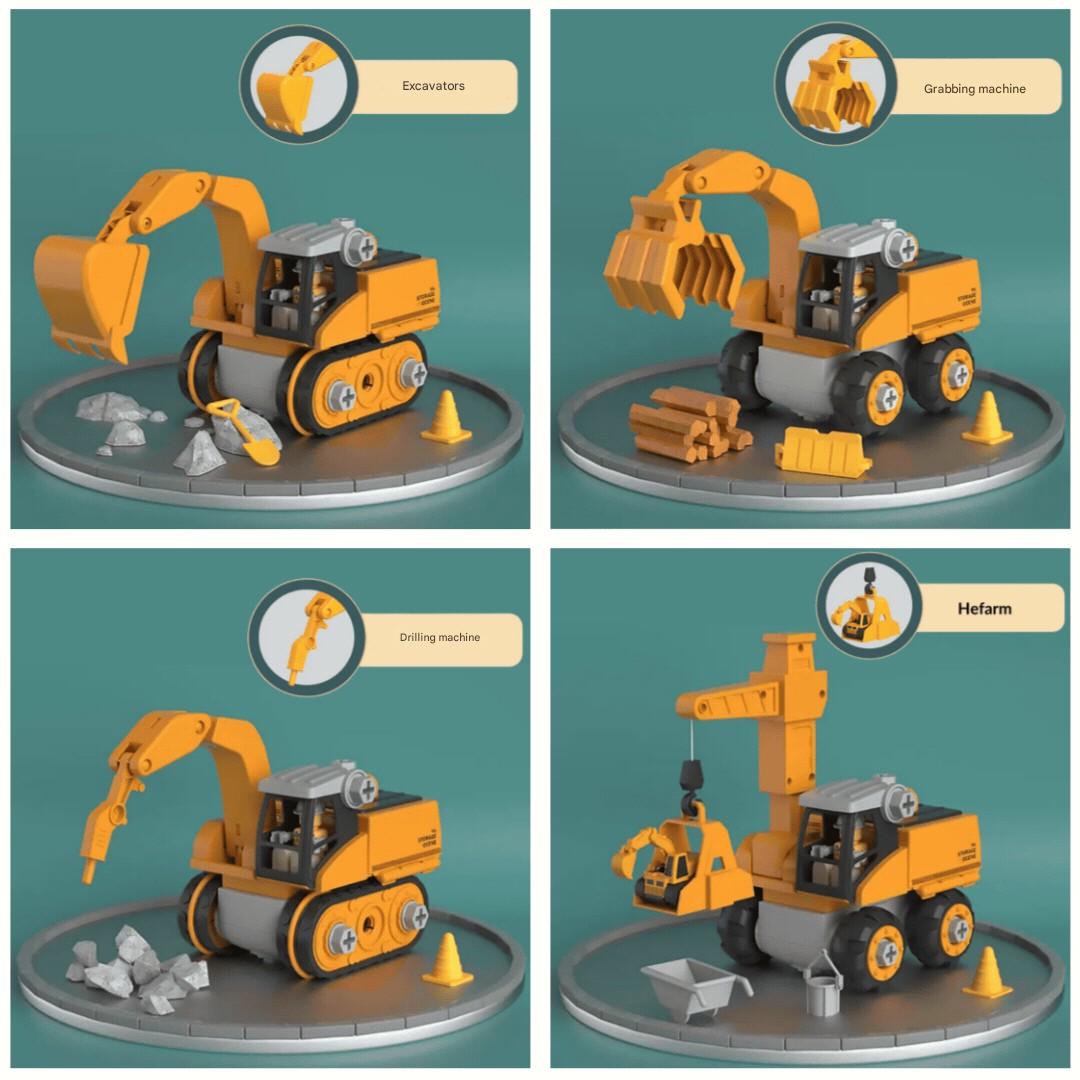 High-quality educational construction building playset for kids, encouraging critical thinking and creative play.