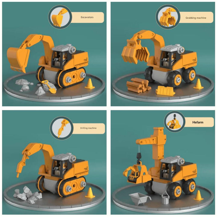 High-quality educational construction building playset for kids, encouraging critical thinking and creative play.