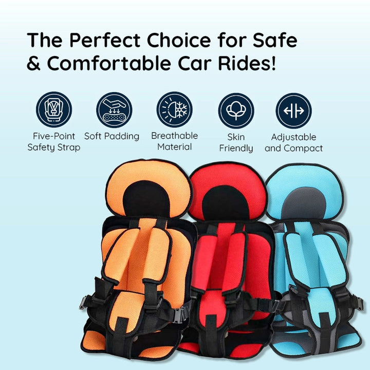 Close-up of safety harness on child protection car seat, showing secure buckle & comfy straps.
