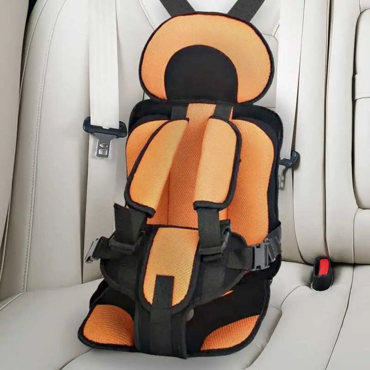 Easy install child safety car cushion seat with 5-point harness for ultimate protection & peace of mind.
