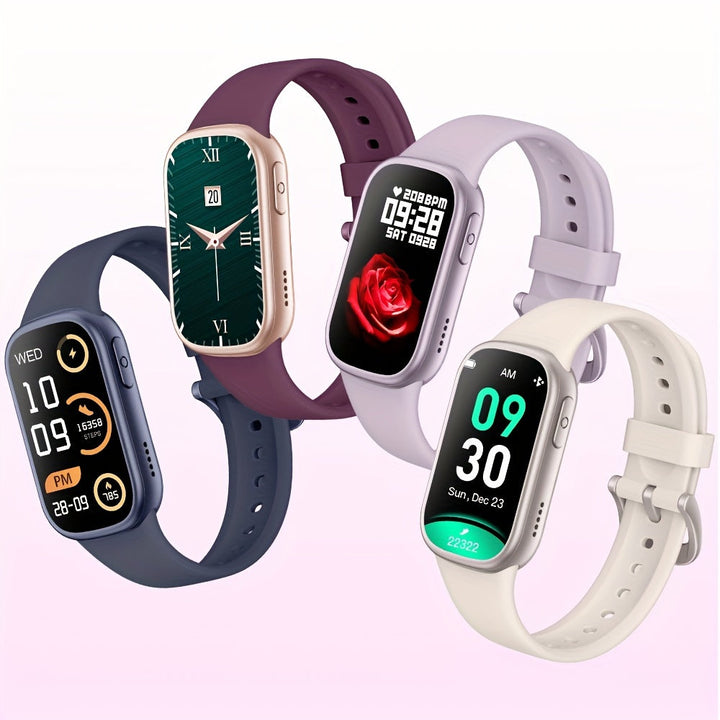 Group of kids playing, one wearing a colorful, durable, waterproof smartwatch for children.