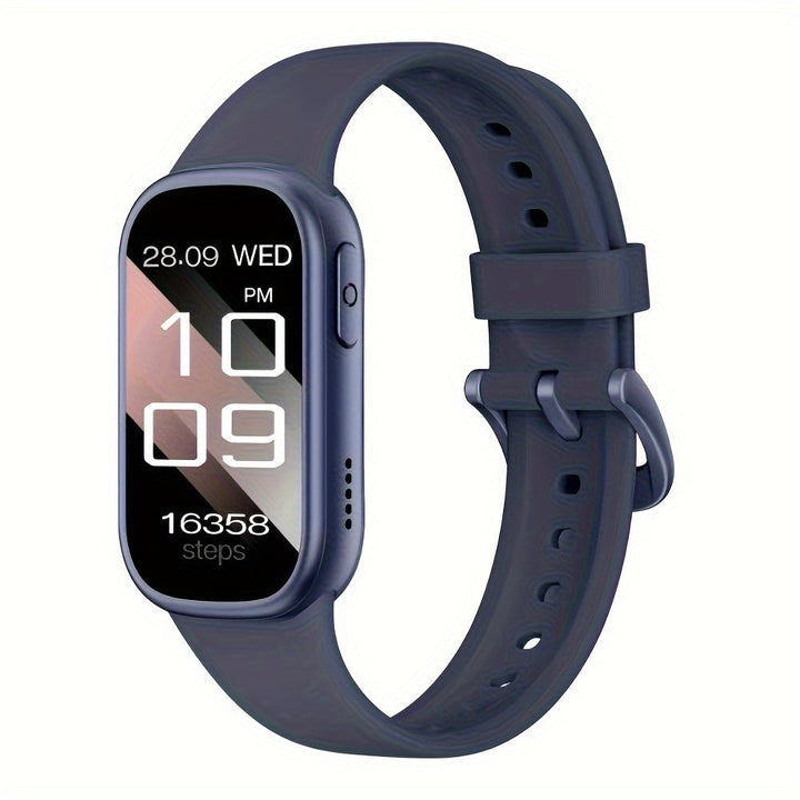 Close-up of a vibrant screen on kids' smartwatch, showing activity stats & call functions.