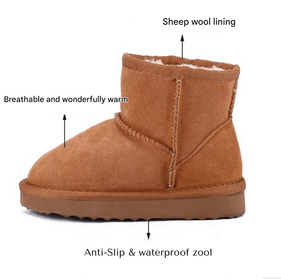 Kids' waterproof warm winter boots, designed for ultimate comfort and protection in cold conditions