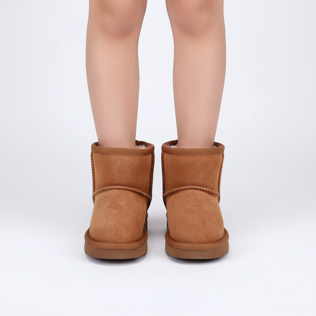 Toddler snow boots in blue, waterproof and warm for winter playtime, durable children's footwear