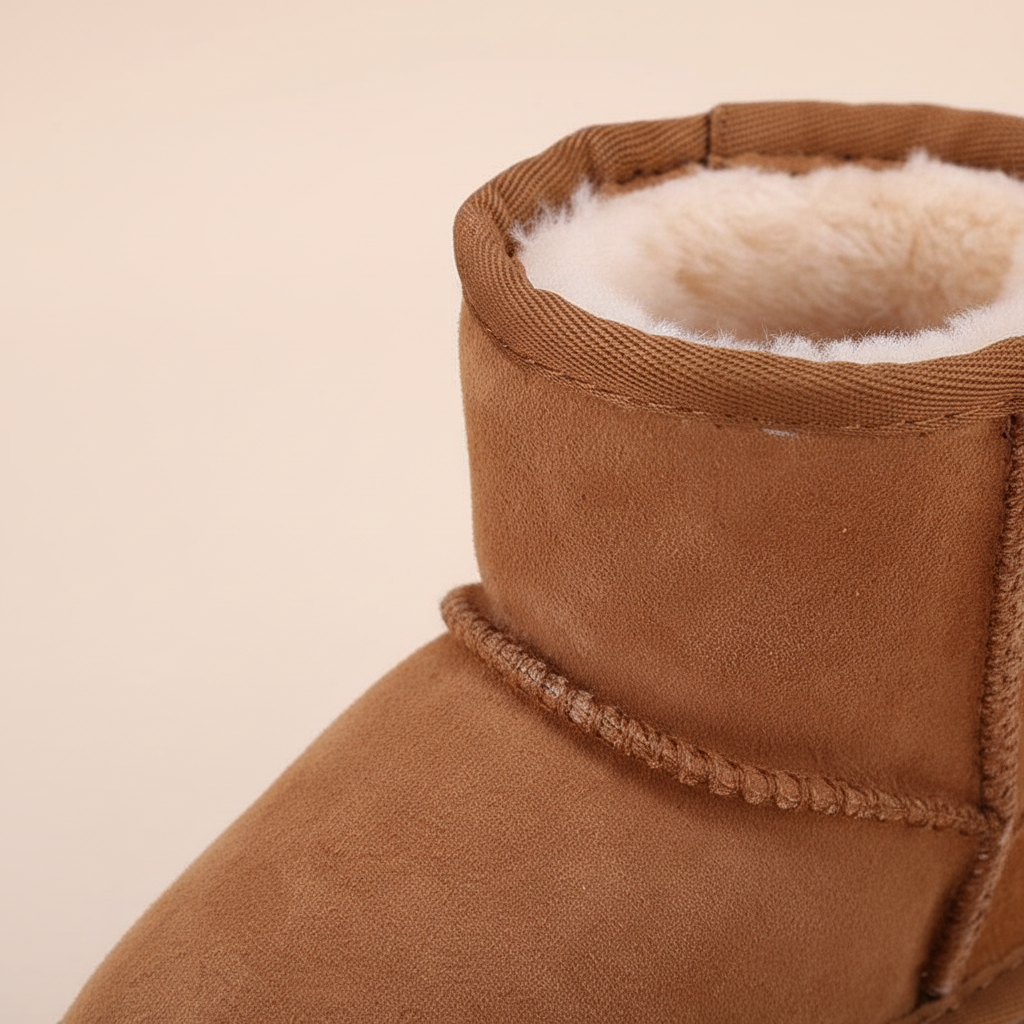 Youth winter boots, black, waterproof and insulated to keep feet warm, with secure fasteners