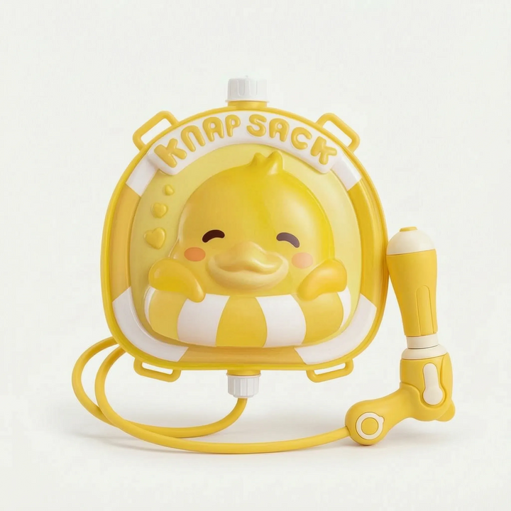 Backpack water toy for toddlers & young kids, featuring a cute animal design and easy-to-use pump.