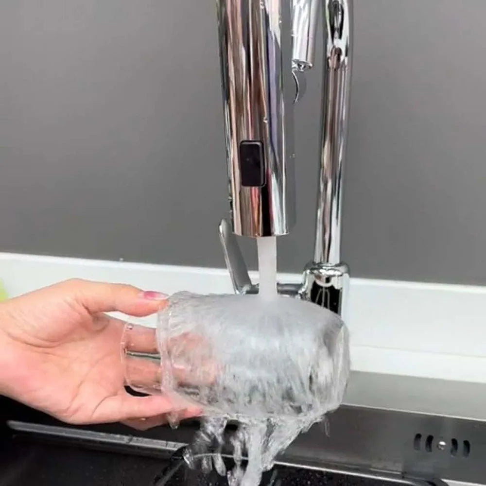 Upgrade your kitchen with this durable, water-saving faucet extension. Adjustable spray & flexible for sink tasks.