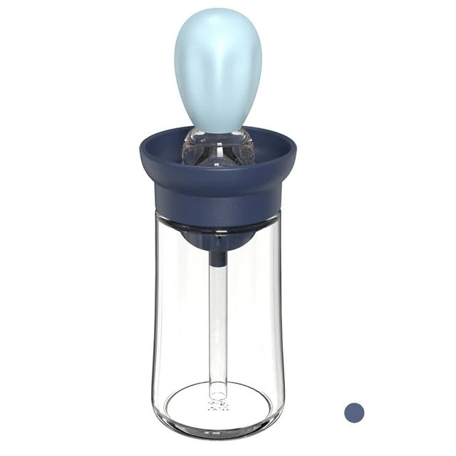 Innovative kitchen gadget: Silicone oil dispenser bottle with brush for mess-free cooking and baking.
