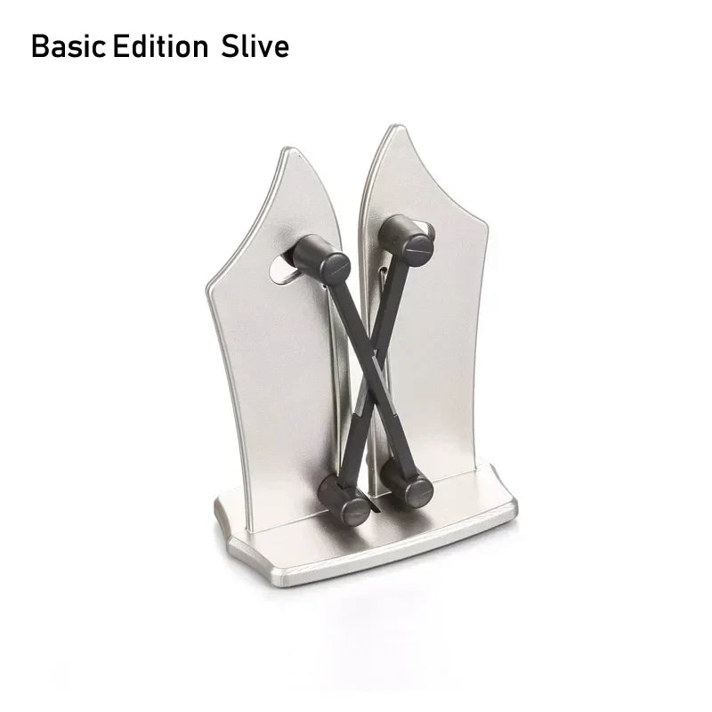Ensure sharp, precision edges with this robust triple-action knife sharpener for home kitchens.