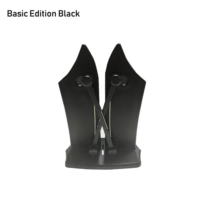 Versatile triple-action knife sharpener with adjustable angles for all your kitchen cutlery.
