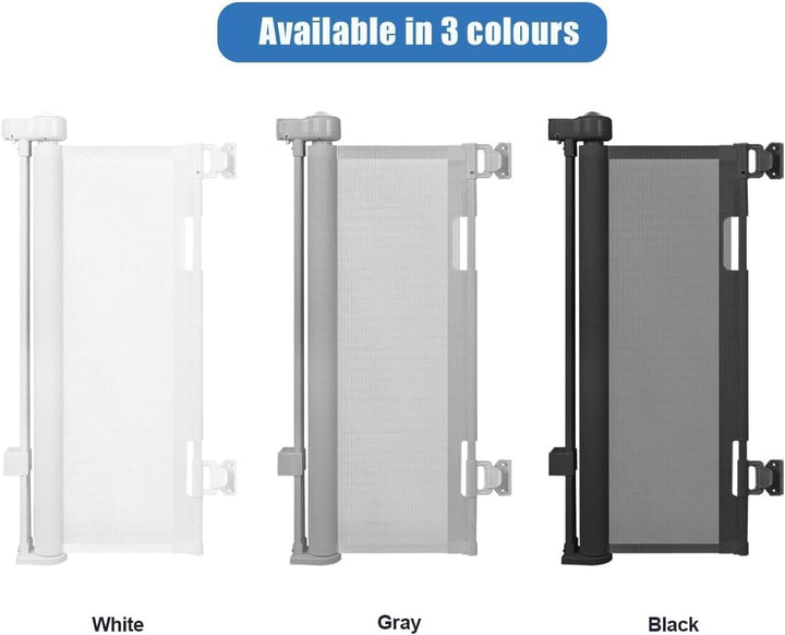 Kivora retractable safety gate, auto-close, offers a perfect blend of style and safety