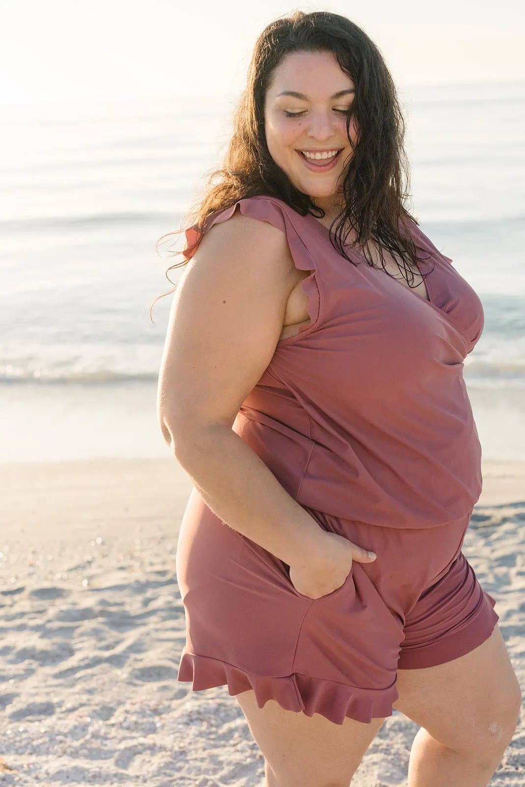 Nola comfort fit ladies' swimsuit. Quick dry and flattering, perfect for active swim or a relaxing pool party.