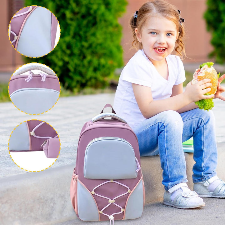 Stylish teen backpack and pencil case set, modern design, comfortable for school