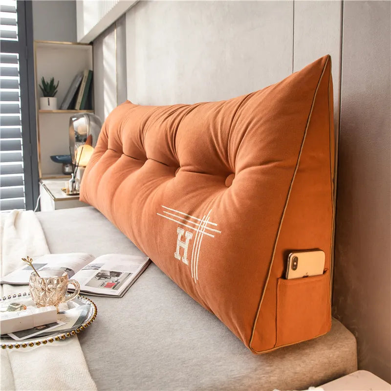 Generous sized comfort support pillow, excellent for lounging and providing back support