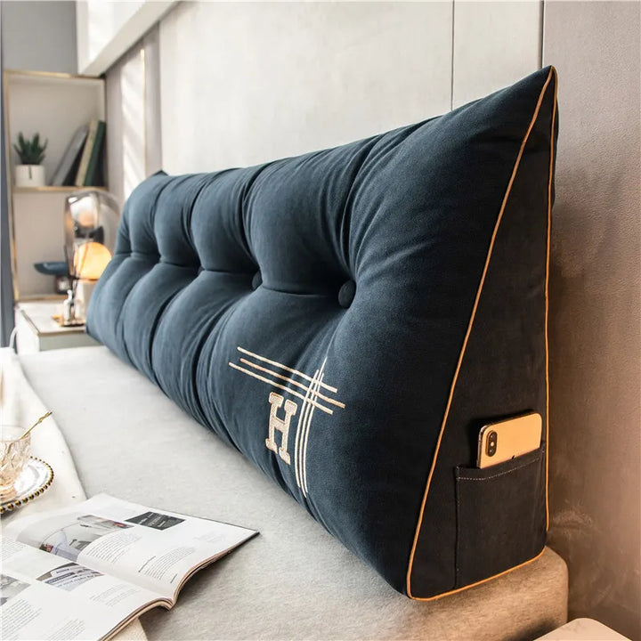 Versatile oversized support pillow, a home textile offering comfort for any relaxation spot