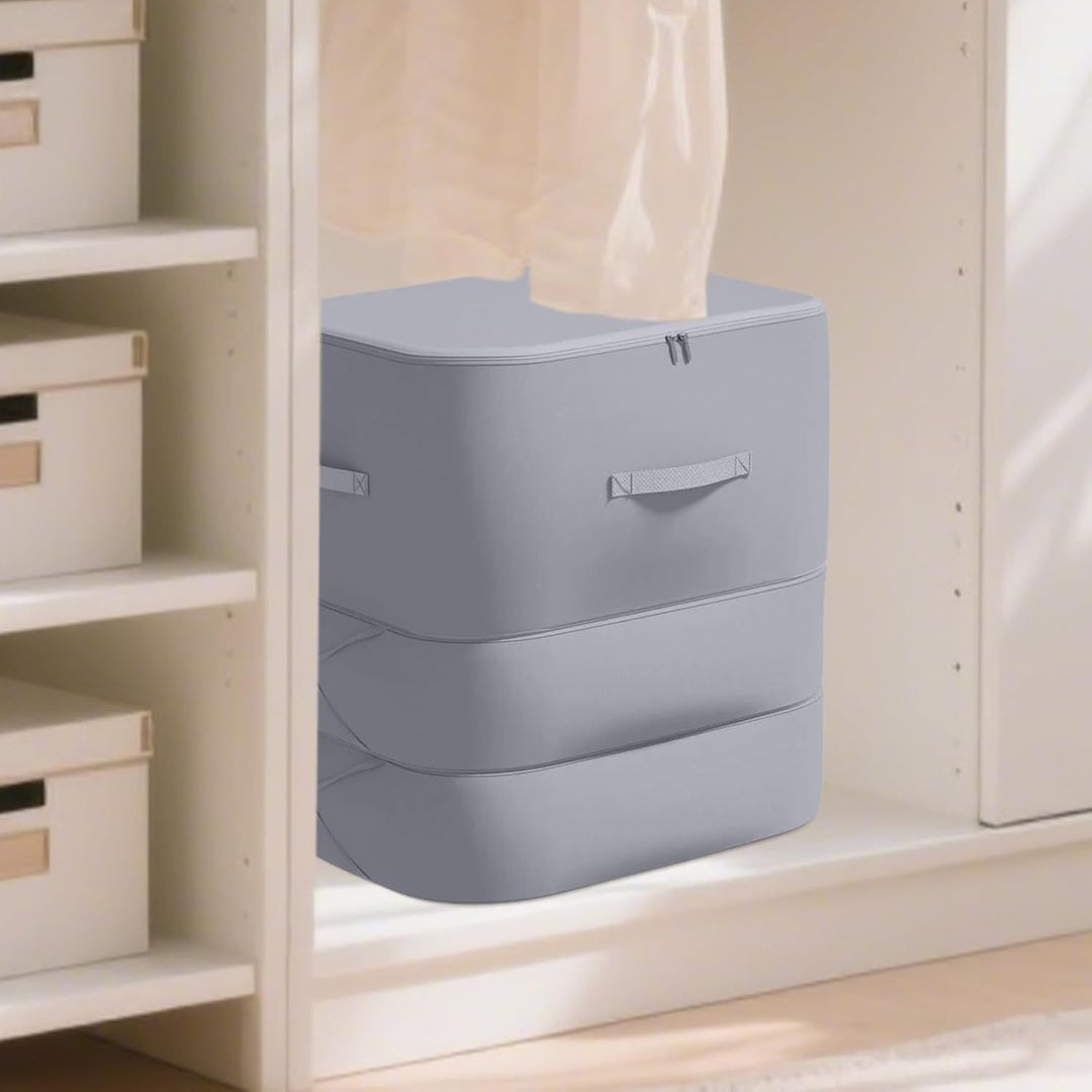 Unisex self-compressing storage bag, ideal for large comforters, dustproof home essentials