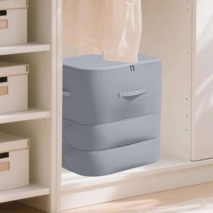 Unisex self-compressing storage bag, ideal for large comforters, dustproof home essentials