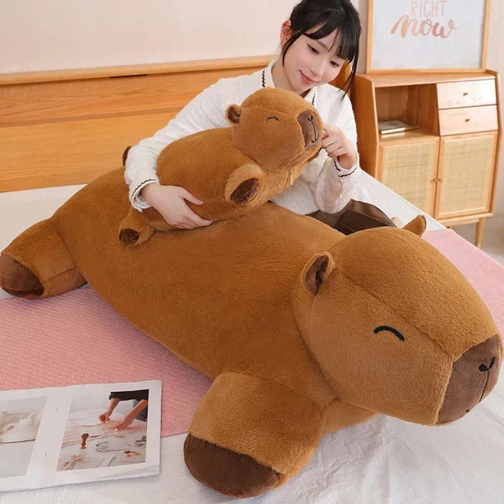 Huge capybara soft toy, a cute & comforting stuffed animal, perfect gift for kids & adults.