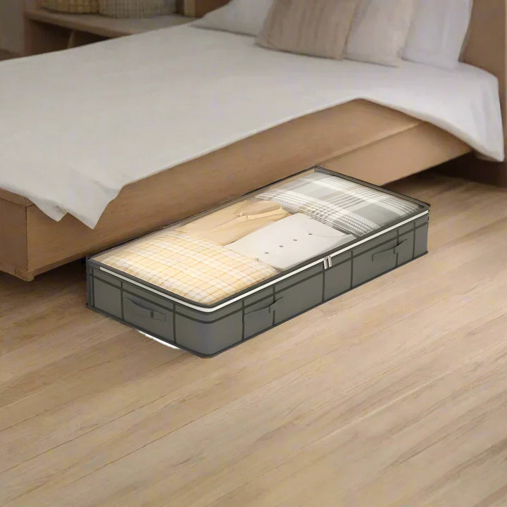 Home storage solution: Nova large foldable non-woven bag for quilts and clothing.