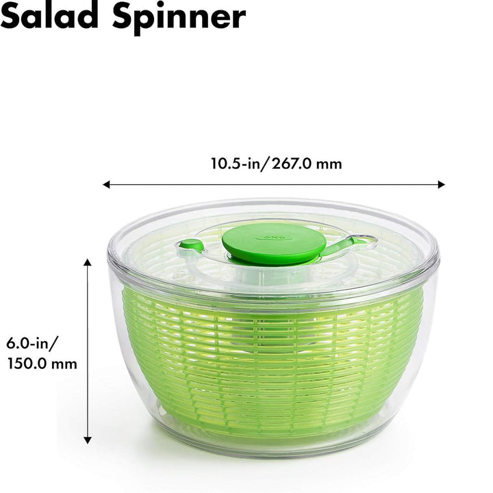 Large salad spinner for restaurants or big families, ensuring perfectly dry fresh produce.