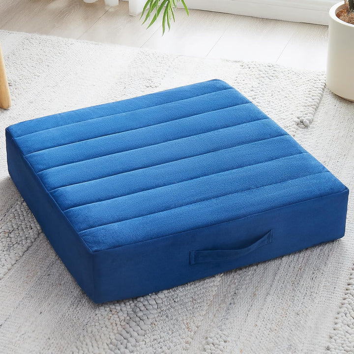 Premium oversized floor pillow, great for meditation, yoga, outdoor use & comfort.