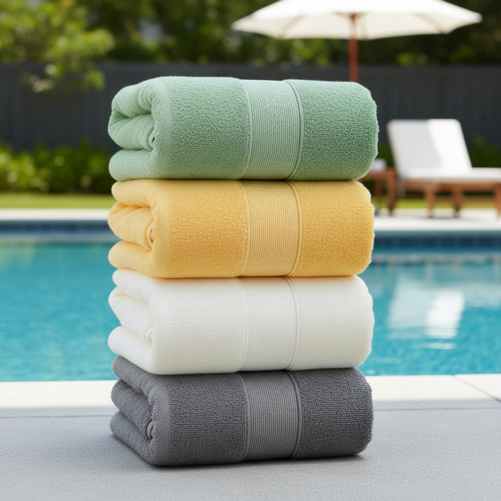 Large, soft, absorbent cotton bath towel in 'ColorWonder' for ultimate spa-like comfort