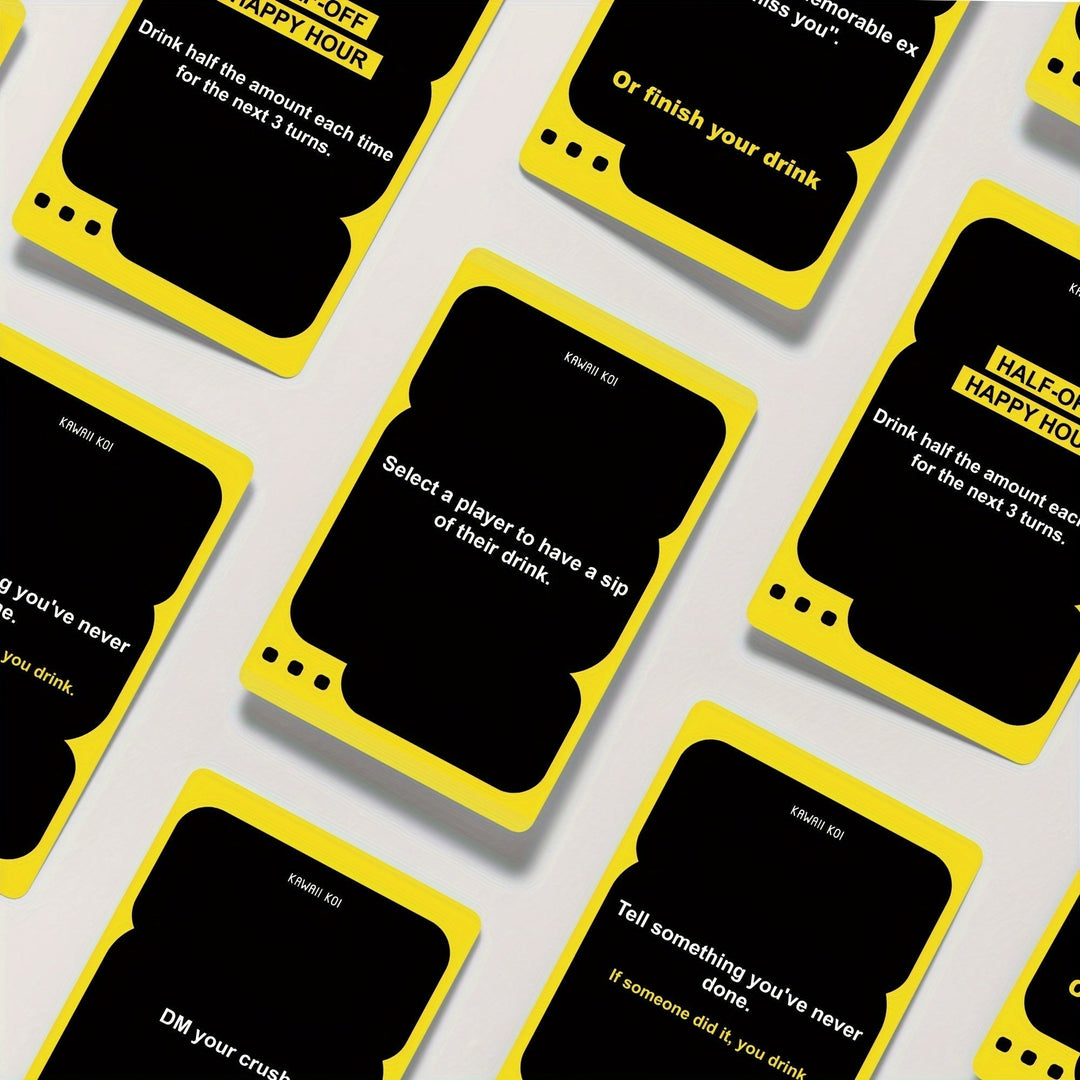 LaughShots party card game box with colorful cards, promising hilarious challenges for any adult group.