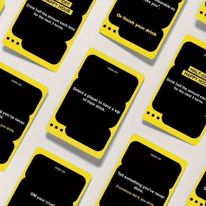 LaughShots party card game box with colorful cards, promising hilarious challenges for any adult group.