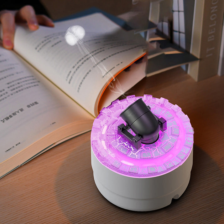 Modern LavaGlow aroma diffuser humidifier, creating relaxing ambiance with essential oil mist & soft glow.