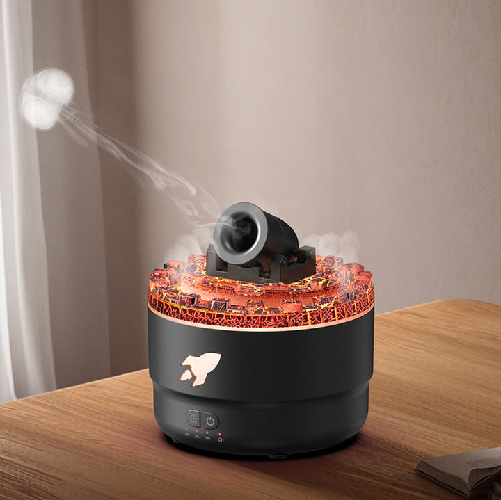 Ultrasonic LavaGlow diffuser & humidifier; elegant home decor piece with dynamic night light feature.